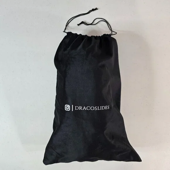 DRACO Slides Mens Shoes Size 12, 12.5, 13, 13.5 Black Sandals Bandana + Bag NEW - Picture 13 of 16